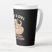 Nur ein Mädchen, das Lieben Ball Python Milchtasse (Rechte Ecke)