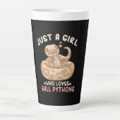 Nur ein Mädchen, das Lieben Ball Python Milchtasse (Vorderseite)