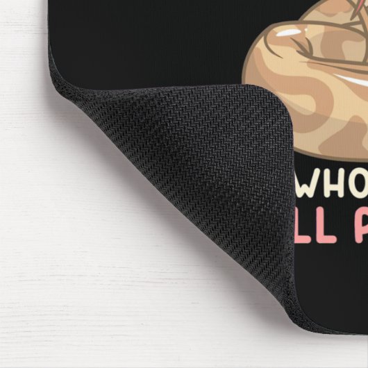 Nur ein Mädchen, das Lieben Ball Python Mousepad (Ecke)