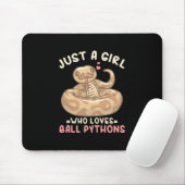 Nur ein Mädchen, das Lieben Ball Python Mousepad (Mit Mouse)