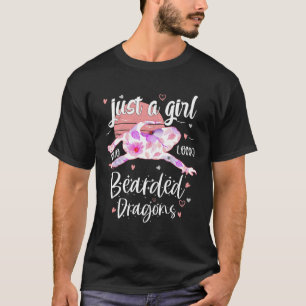 Nur ein Mädchen, das Lieben Bärendrachen Blume Liz T-Shirt