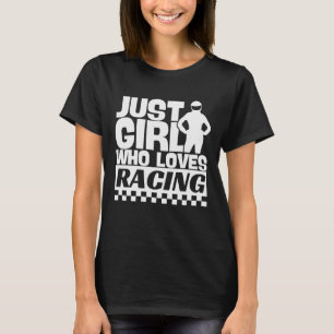 Nur ein Mädchen, das Lieben beim Shirt und beim R