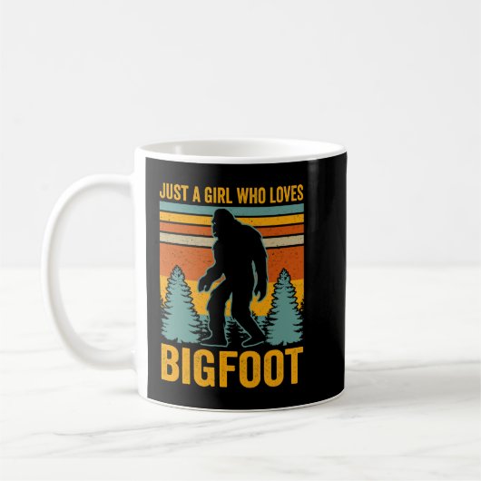 Nur ein Mädchen, das Lieben Bigfoot Kaffeetasse (Links)