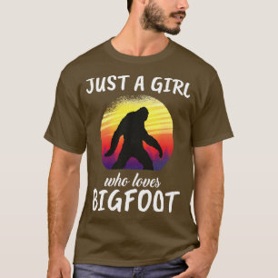 Nur ein Mädchen, das Lieben Bigfoot T-Shirt