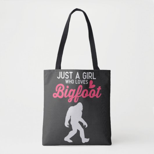 Nur ein Mädchen, das Lieben Bigfoot Tasche (Vorderseite)