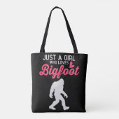 Nur ein Mädchen, das Lieben Bigfoot Tasche (Rückseite)