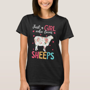 Nur ein Mädchen, das Lieben Blätter Niedlichen Bau T-Shirt