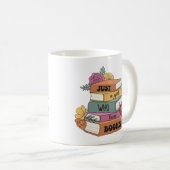 Nur ein Mädchen, das Lieben buchen Kaffeetasse (VorderseiteRechts)