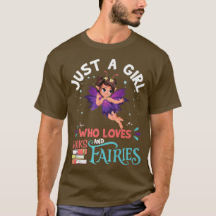 Nur ein Mädchen, das Lieben Bücher und Fairies Geb T-Shirt