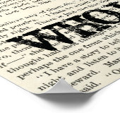 Nur ein Mädchen, das Lieben bucht Holzplakat Poster (Ecke)