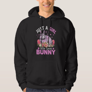 Nur ein Mädchen, das Lieben Bunny Egg Blumenkohl B Hoodie