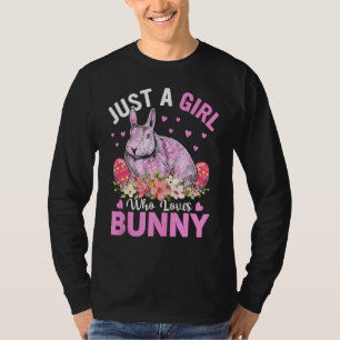Nur ein Mädchen, das Lieben Bunny Egg Blumenkohl B T-Shirt