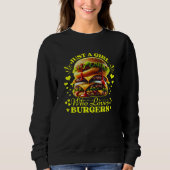 Nur ein Mädchen, das Lieben Burger Sweatshirt (Vorderseite)