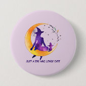 Nur ein Mädchen, das Lieben Cat Button (Vorderseite)