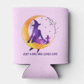 Nur ein Mädchen, das Lieben Cat Dosenkühler (Rückseite)