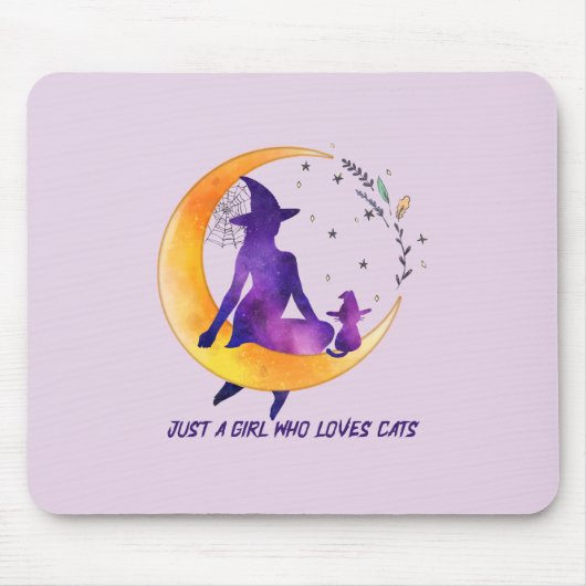 Nur ein Mädchen, das Lieben Cat Mousepad (Vorne)