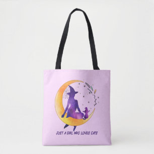 Nur ein Mädchen, das Lieben Cat Tasche