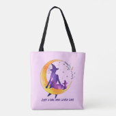 Nur ein Mädchen, das Lieben Cat Tasche (Rückseite)
