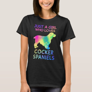 Nur ein Mädchen, das Lieben Cocker Spaniels Funny T-Shirt