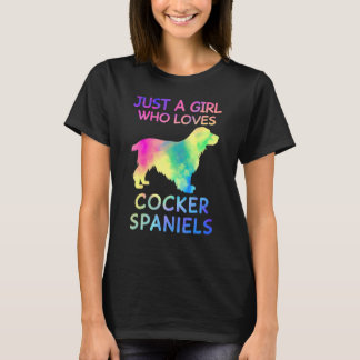 Nur ein Mädchen, das Lieben Cocker Spaniels Funny T-Shirt