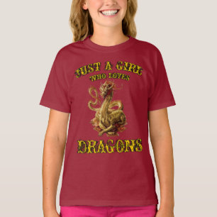 Nur ein Mädchen, das Lieben Drachen macht T-Shirt