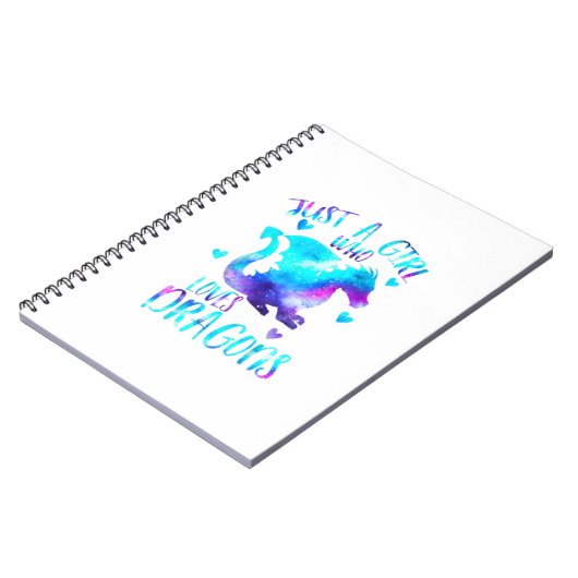 Nur ein Mädchen, das Lieben Dragons, ich lustige N Notizblock (Linke Seite)