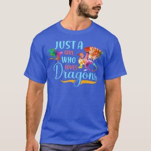 Nur ein Mädchen, das Lieben Dragons Reading & Book T-Shirt