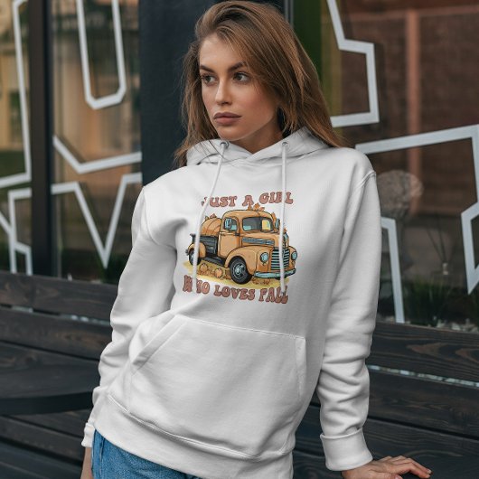 Nur ein Mädchen, das Lieben fallen, Fall Vibe Ernt Hoodie