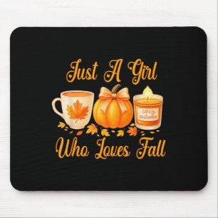 Nur ein Mädchen, das Lieben fallen fallen Pumpkin  Mousepad