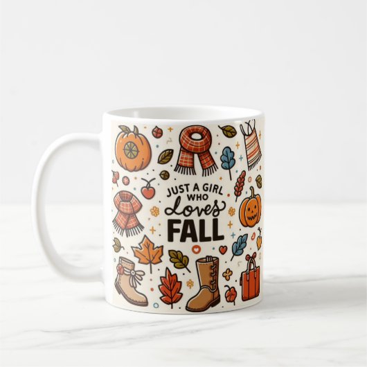 Nur ein Mädchen, das Lieben fallen lässt Kaffeetasse (Links)