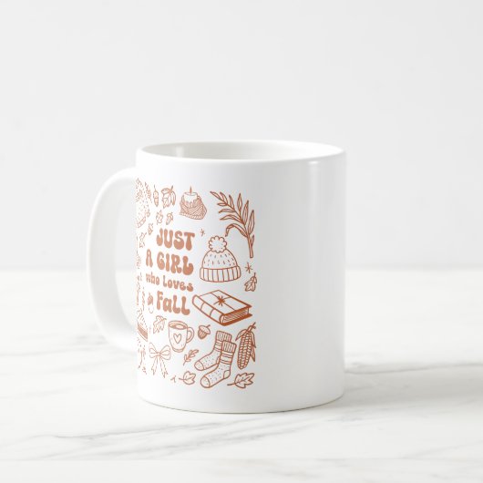 Nur ein Mädchen, das Lieben fallen lässt Kaffeetasse (Vorderseite Links)