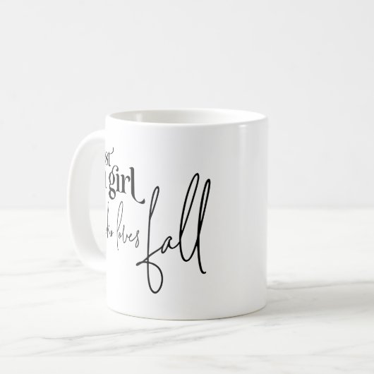 Nur ein Mädchen, das Lieben fallen lässt Kaffeetasse (Vorderseite Links)