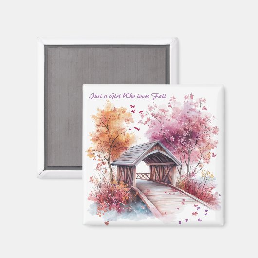 Nur ein Mädchen, das Lieben fallen lässt Magnet (Vorderseite/Rückseite)