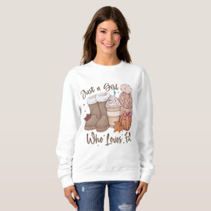 Nur ein Mädchen, das Lieben fallen lässt Sweatshirt