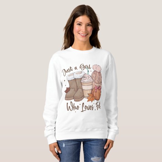 Nur ein Mädchen, das Lieben fallen lässt Sweatshirt (Vorne ganz)
