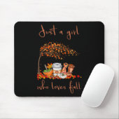 Nur ein Mädchen, das Lieben fallen Pumpkin Gewürz Mousepad (Mit Mouse)