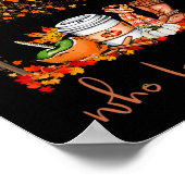 Nur ein Mädchen, das Lieben fallen Pumpkin Gewürz Poster (Ecke)