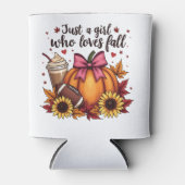 Nur ein Mädchen, das Lieben fallen Pumpkin GewürzL Dosenkühler (Vorderseite)