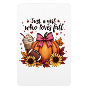 Nur ein Mädchen, das Lieben fallen Pumpkin GewürzL Magnet