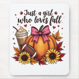Nur ein Mädchen, das Lieben fallen Pumpkin GewürzL Mousepad