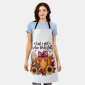 Nur ein Mädchen, das Lieben fallen Pumpkin GewürzL Schürze (Getragen)