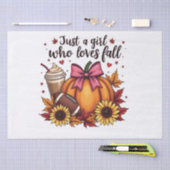 Nur ein Mädchen, das Lieben fallen Pumpkin GewürzL Seidenpapier (Handwerk)