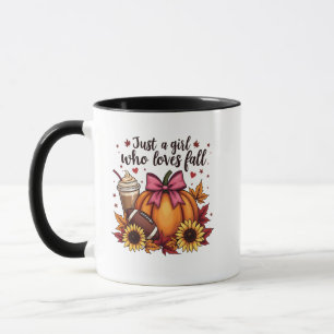 Nur ein Mädchen, das Lieben fallen Pumpkin GewürzL Tasse
