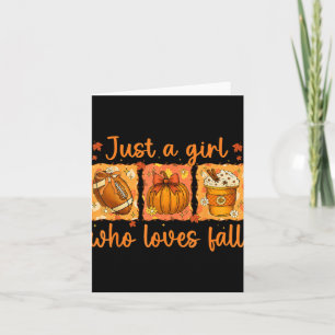 Nur ein Mädchen, das Lieben fallen Pumpkin kuschel Karte