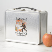 Nur ein Mädchen, das Lieben fallen und ein Gigfoot Metall Brotdose (Beispiel)