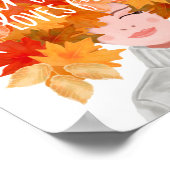 Nur ein Mädchen, das Lieben fallen Wasserfarbe fal Poster (Ecke)