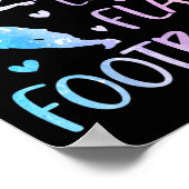 Nur ein Mädchen, das Lieben Flag Football Funny Sp Poster (Ecke)