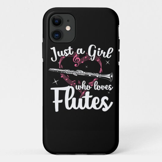 Nur ein Mädchen, das Lieben flötet Case-Mate iPhone Hülle (Rückseite)