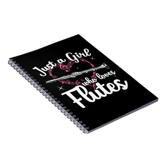 Nur ein Mädchen, das Lieben flötet Notizblock (Rechte Seite)