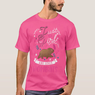 Nur ein Mädchen, das Lieben Frauen-Mädchen T-Shirt